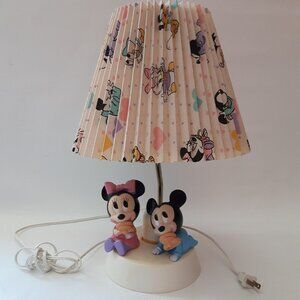 1984 Disney Lamp Baby Mickey and Minnie